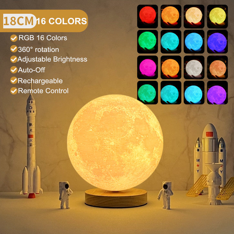 Creative 3D Magnetic Floating Levitating Moon Lamp