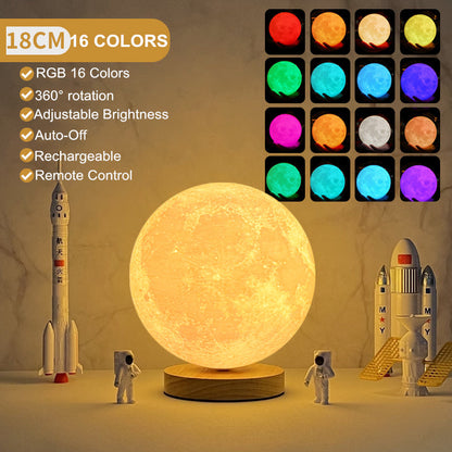 Creative 3D Magnetic Floating Levitating Moon Lamp