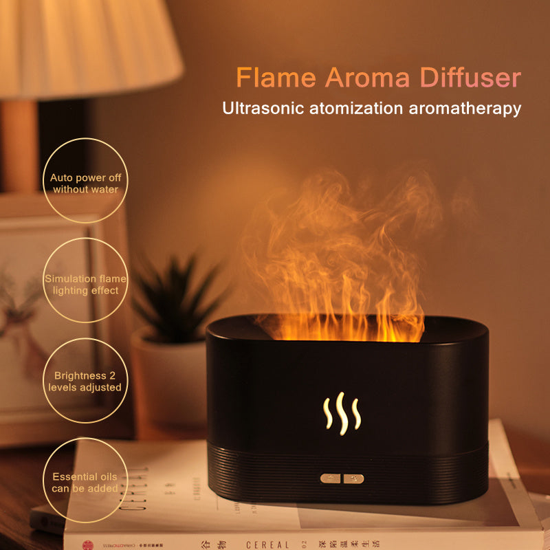 Simulation Flame Ultrasonic Aroma Air Humidifier