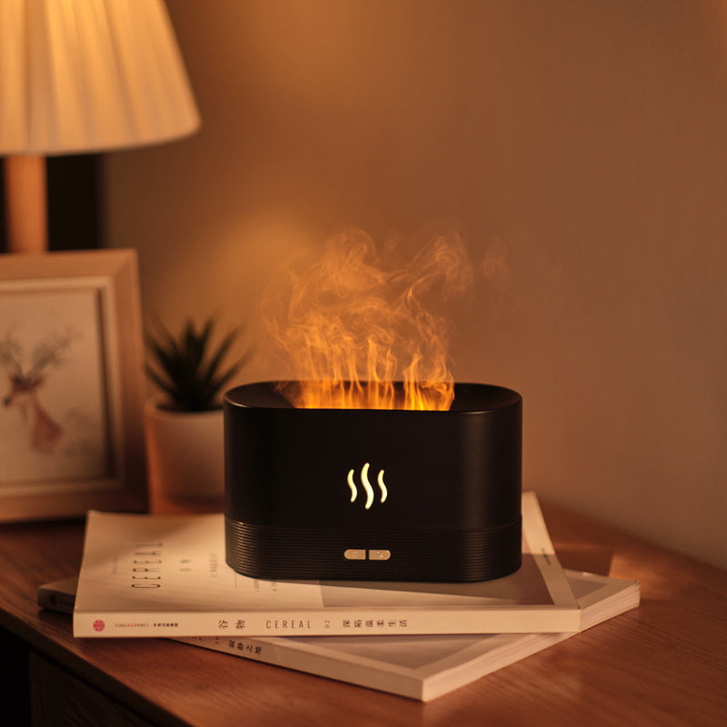 Simulation Flame Ultrasonic Aroma Air Humidifier