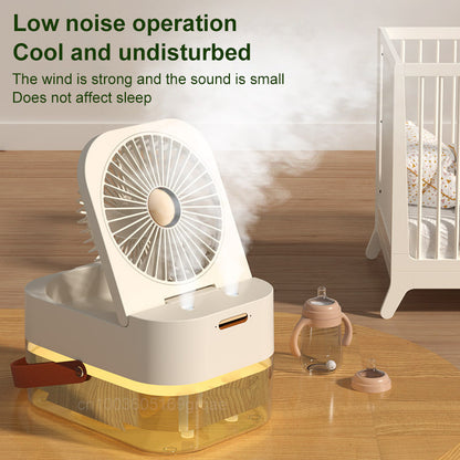 Portable Fan Air Cooler Humidifier