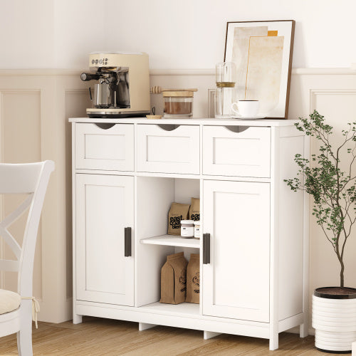 Wooden Floor Cabinet,with Drawers Furniture Decor