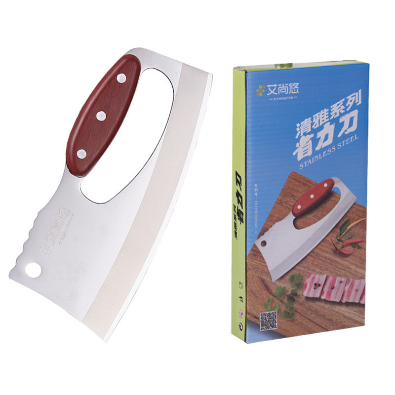 Wood Grain Handle Kitchen Knife