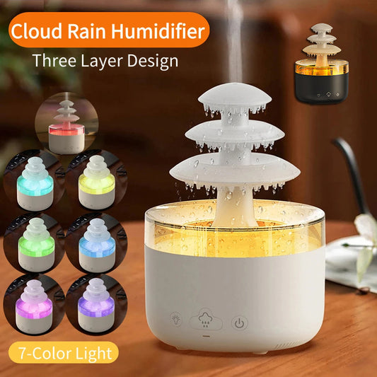 Colorful Light Cloud Rain Air Humidifier