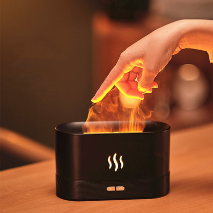 Simulation Flame Ultrasonic Aroma Air Humidifier