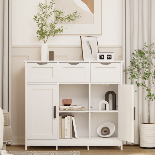 Wooden Floor Cabinet,with Drawers Furniture Decor